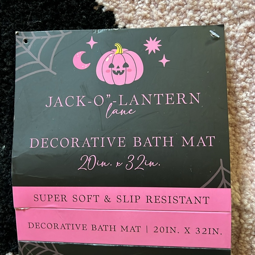 Pink Halloween Jack-O'-Lantern Rug - Picture 3 of 5